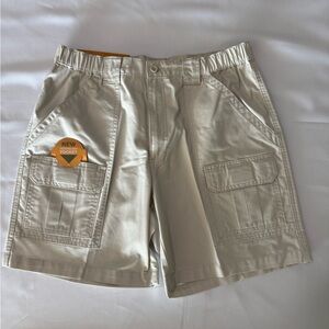 Savane Men's Light Beige Cargo Shorts with Utility Pockets